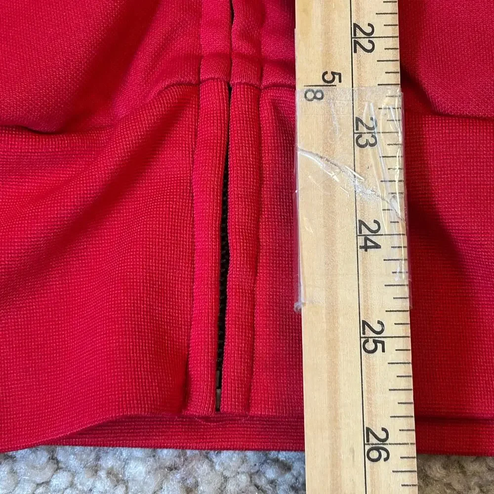 Vintage Colosseum Ohio State Buckeyes Full-Zip Track Jacket Red Gray Mens Medium